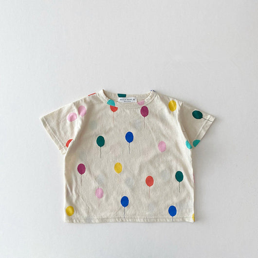 Camiseta Infantil con Estampado de Globos - Ropa Cómoda para Niños - Image 7