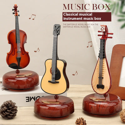 Caja de Música Giratoria con Violín - Instrumento Musical Decorativo - Image 3