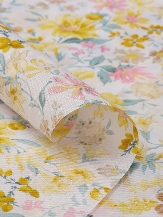 Tela de Algodón Estampada Orquídea 60 Hilos Artesanal DIY Suave - Image 9