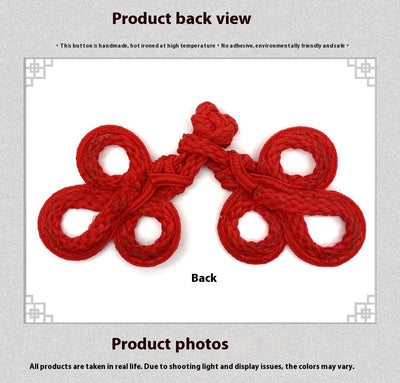 Accesorios Tejidos a Mano Estilo Chino con Motivo de Tres Hojas 19A - Image 27