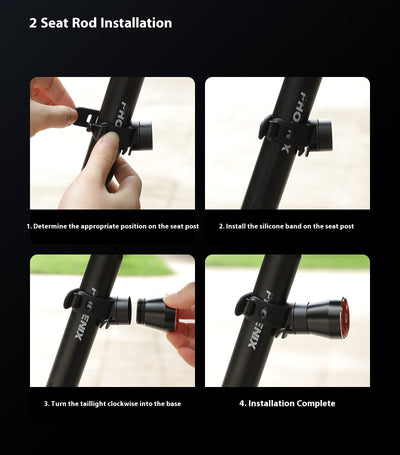 Luz Trasera de Advertencia para Bicicleta de Ruta - Image 11