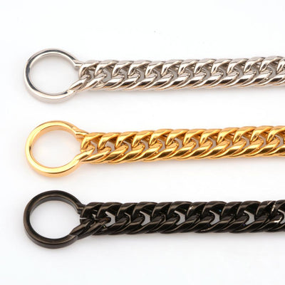 Correa de Perro Titanio Acero Inoxidable para Bulldog y Pitbull - Image 3