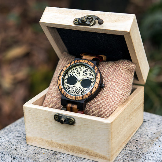 Reloj de Cuarzo para Hombre con Diseño en Madera - Image 6