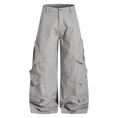 Pantalones Casuales Holgados Estilo Retro Americano con Diseño Geométrico - Image 6