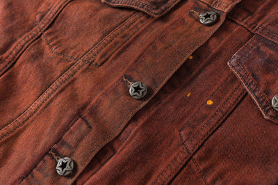 Chaqueta Denim Vintage Americana Oversize Lavado Relajado - Image 10