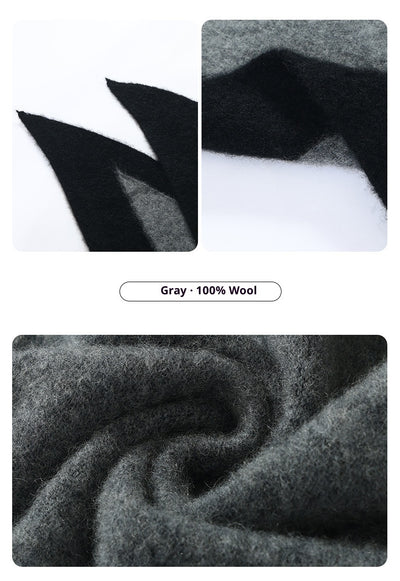 Chal Triangular Oversized en Lana Pura - Image 12