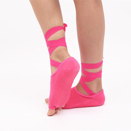 Calcetines de Yoga Antideslizantes con Dedos Separados para Mujer - Image 2