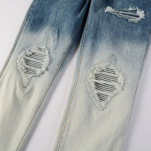 Pantalones Infantiles Retro Degradado Americano - Image 13