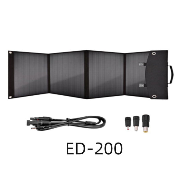 Panel Solar Portátil 200W - Cargador Plegable de Alta Potencia para Aventuras Outdoor