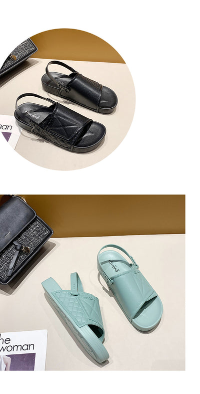 Sandalias Casuales de PVC Color Sólido - Comodidad y Estilo - Image 22