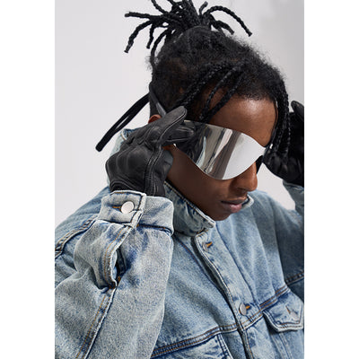 Chaqueta Denim Oversize Lavada y Desgastada - Algodón Grueso - Image 16