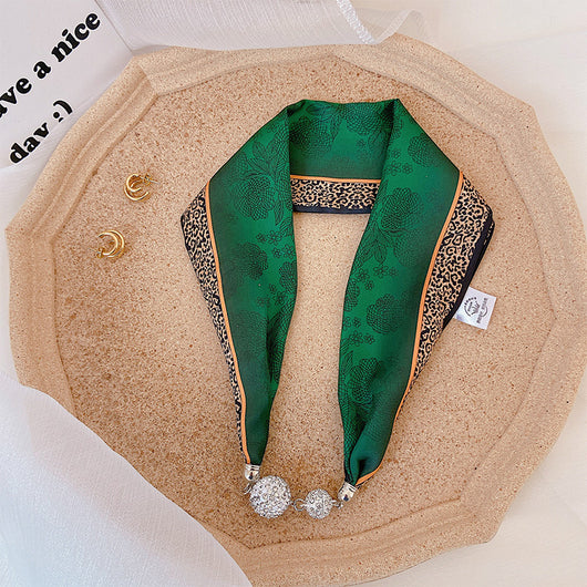 Pañuelo de Seda con Cierre Magnético - Protección y Elegancia para el Cuello - Image 30