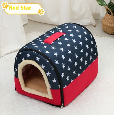 Cama Portátil para Mascotas Pequeñas y Medianas con Asa - Refugio Cálido y Acogedor - Image 8