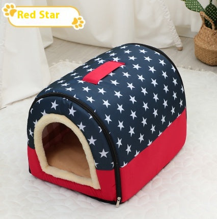 Cama Portátil para Mascotas Pequeñas y Medianas con Asa - Refugio Cálido y Acogedor - Image 8