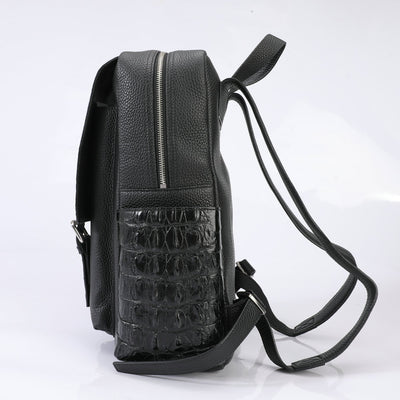 Bolsa de Cuero Genuino con Textura de Cocodrilo para Hombre - Image 5