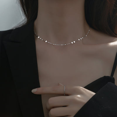 Collar de Plata Esterlina Cadena Escote Minimalista - Image 10