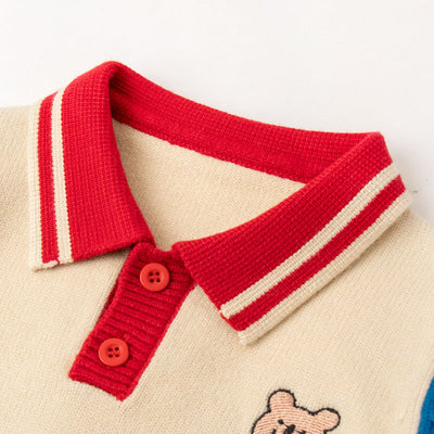 Suéter de Punto con Cuello Polo para Bebé - Manga Larga Primavera y Otoño - Image 5
