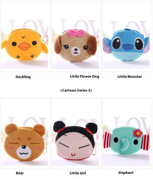 Monedero Peluche Adorable con Diseño Cartoon - Estuche para Llaves Mujer - Image 26