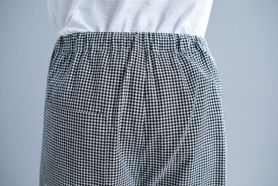 Pantalones Casuales Talla Grande en Algodón y Lino a Cuadros - Image 23