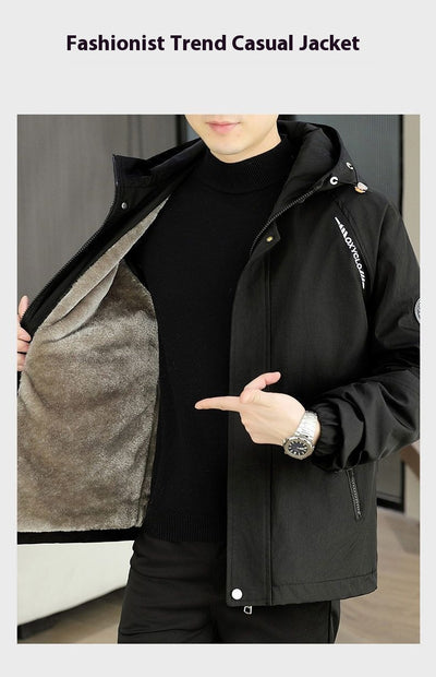 Chaqueta Térmica Acolchada con Capucha para Hombre - Abrigo Casual Invierno - Image 24
