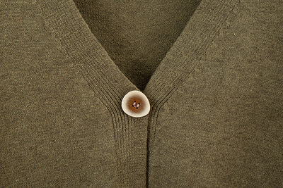 Conjunto Elegante: Cardigan Escote V y Pantalón Ancho - Image 7