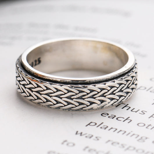 Anillo Tejido Estilo Hong Kong - Diseño Personalidad Femenina - Image 9