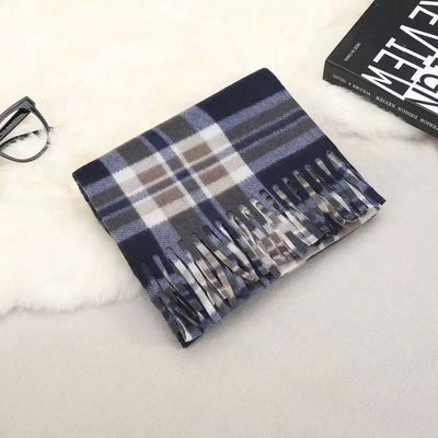 Bufanda Reversible de Cuadros Clásica para Otoño e Invierno - Unisex con Terciopelo Suave - Image 15