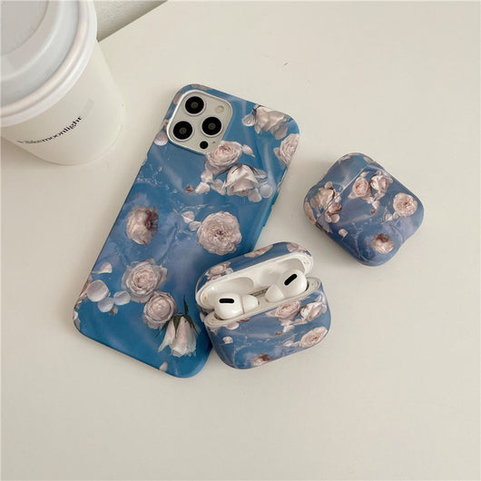 Funda iPhone 12 con Diseño de Flores al Óleo - Image 7