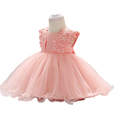 Vestido de Princesa en Encaje y Malla para Niña - Image 4