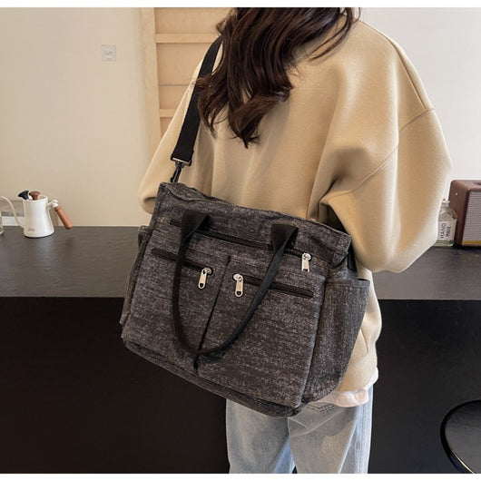 Bolso Tote de Mezclilla Retro Capacidad Extra para Mujer - Image 30