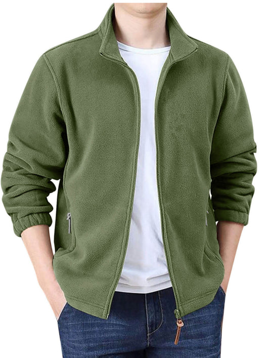 Cardigan Slim Cuello Alto para Hombre - Abrigo Casual Otoño Invierno - Image 2