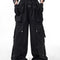 Pantalones Ejecutivos Oscuros con Bolsillos Múltiples