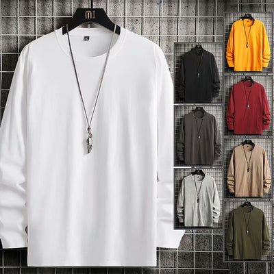 Camiseta Básica Cuello Redondo Talla Grande Hombre Primavera - Image 18