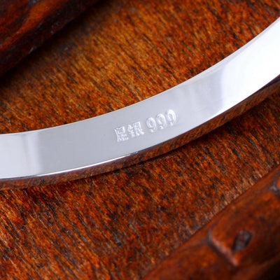 Pulsera de Plata Pulida para Parejas - Diseño Minimalista - Image 6