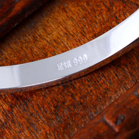 Pulsera de Plata Pulida para Parejas - Diseño Minimalista - Image 6