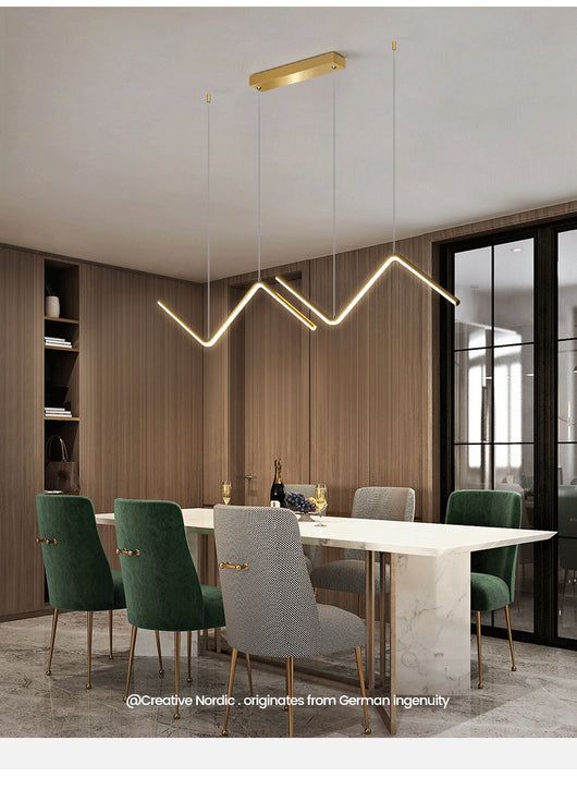 Lámpara de Techo Minimalista Moderna con Diseño Geométrico Irregular - Image 7