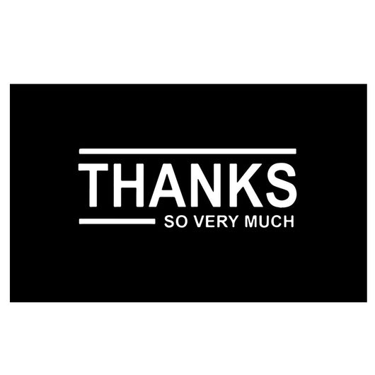 Pack de 50 Tarjetas de Agradecimiento Negro Elegante con Empaque de Regalo - Image 14