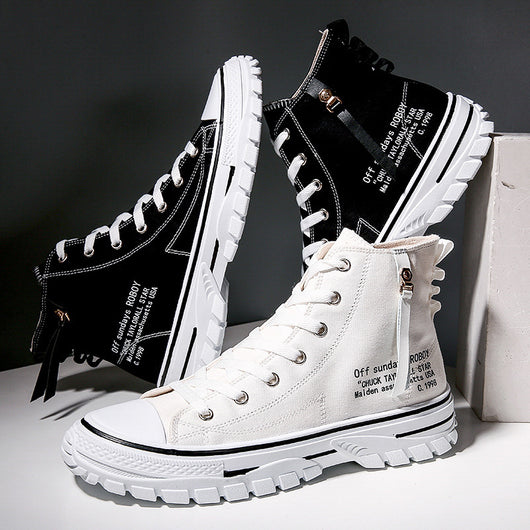 Zapatos de Lona Casual con Suela Gruesa Acolchada - Image 7