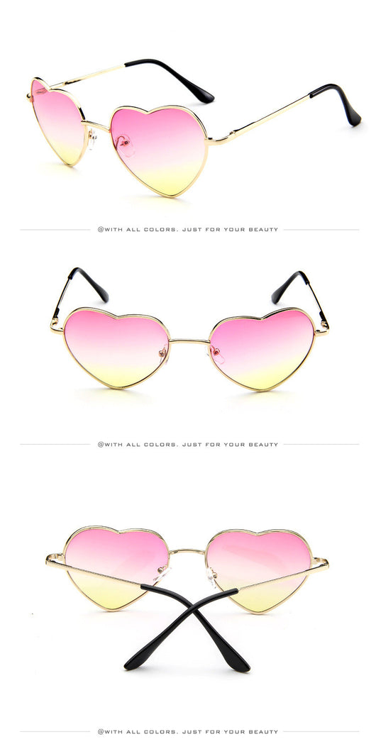 Gafas de Sol Corazón Melocotón - Estilo Moderno y Protección UV - Image 3