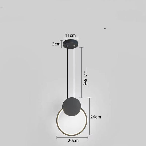 Lámpara Colgante LED Geométrica para Cafés y Bares