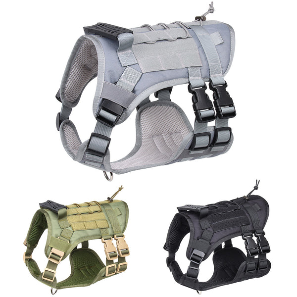Chaleco Táctico para Mascotas con Arnés de Carga