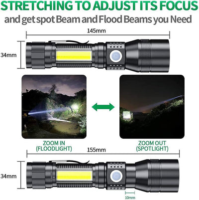 Linterna LED Multifunción con Carga USB y Imán Potente - Image 19