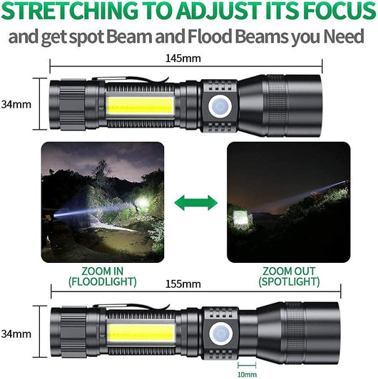 Linterna LED Multifunción con Carga USB y Imán Potente - Image 19