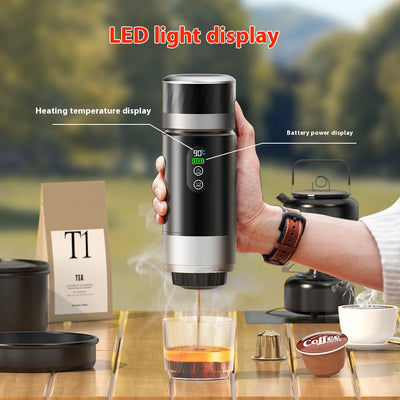 Cafetera de Presión Portátil Americana con Calentamiento Rápido