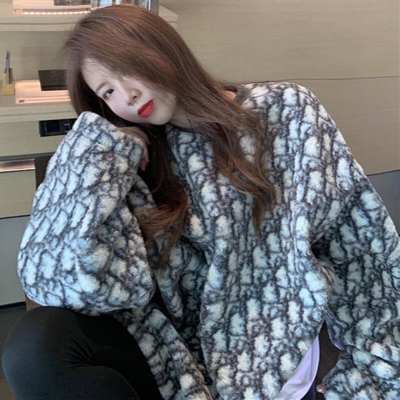 Suéter Holgado Estampado Leopardo para Mujer - Pullover Cómodo y Versátil