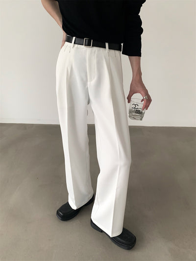 Pantalones Anchos Efecto Drapeado Estilo Urbano Relajado - Image 21