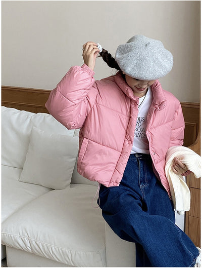 Abrigo Acolchado de Algodón para Mujer - Estilo Urbano Casual - Image 16