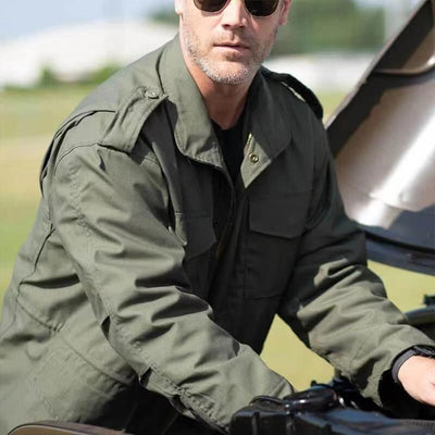 Chaqueta Acolchada Estilo Militar para Hombre - Image 9