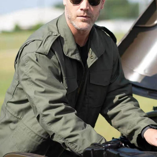 Chaqueta Acolchada Estilo Militar para Hombre - Image 9