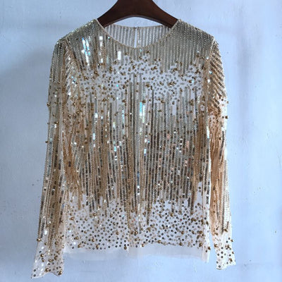 Blusa Elegante con Lentejuelas para Mujer - Image 6